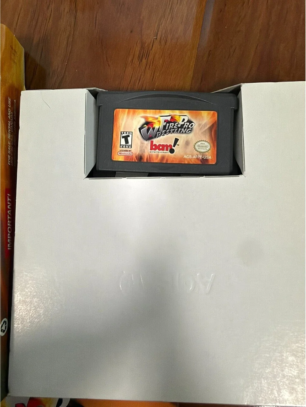 Fire Pro Wrestling Nintendo GameBoy Advance GBA Complete Box CIB Fair Shape